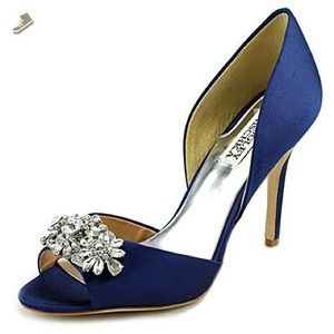 Badgley Mischka Giana Satin Dorsay Pump